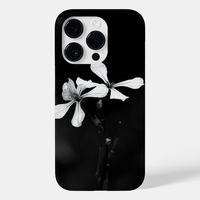 minimal svartvit blommigt (Baksida)