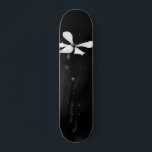 minimal svartvit blommigt mini skateboard bräda 18,5 cm<br><div class="desc">https://www.zazzle.com/minimal_black_and_white_floral_paper_cups-256053644328827537</div>