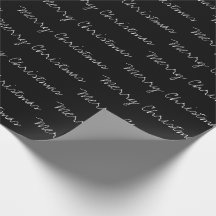 Minimal svartvit God jul-typografi