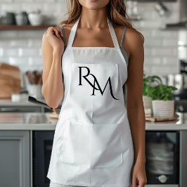 Minimal svartvit monogram