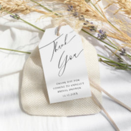 Minimal svartvitt-Möhippa Presentetikett