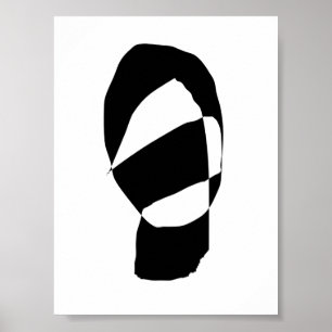 Minimal svartvitt poster