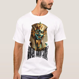 Minimal T-Shirt Med Guld Symbol – Lyxig Streetwear