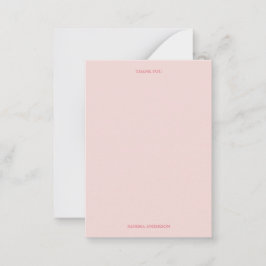 Minimal tack-kort anteckningskort