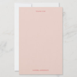 Minimal Tacksamhet Brevpapper