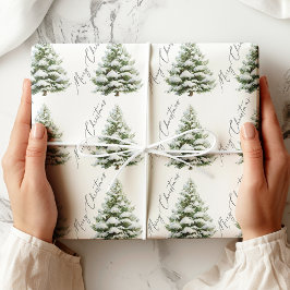 Minimal tall julgran presentpapper