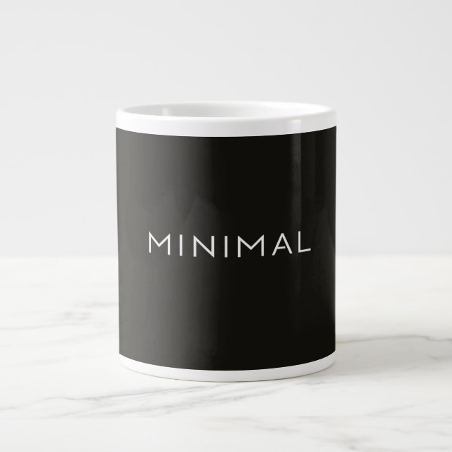 Minimal textdesign – Ren typografiestetik Jumbo Mugg (Framsidan)