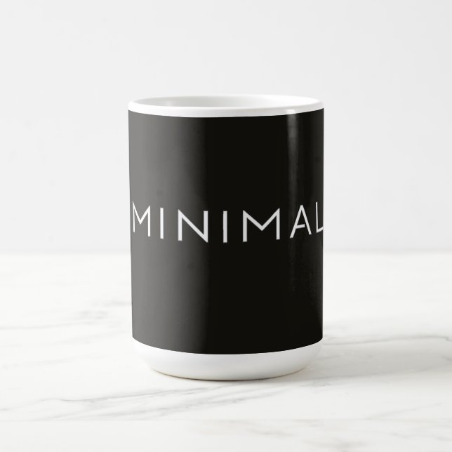 Minimal textdesign – Ren typografiestetik Kaffemugg (Center)