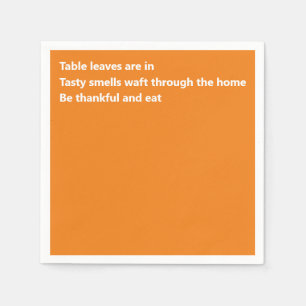 Minimal Thanksgiving för Orange Modern tänkbar D Pappersservett