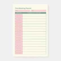 Minimal tidsblockeringsplanering Rosa layout