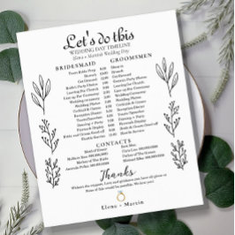 Minimal tidslinje för Möhippa i Bröllop