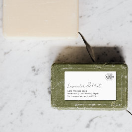 Minimal Tillägg Ditt Logotyp Skript Skönhetsproduk Klistermärke
