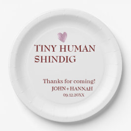 Minimal Tiny Human Shindig Funny Co-ed Baby Shower