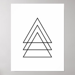 Minimal triangeltrio poster