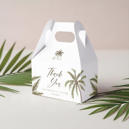 Minimal Tropical Watercolor Handflatan Träd Boho B Presentaskar