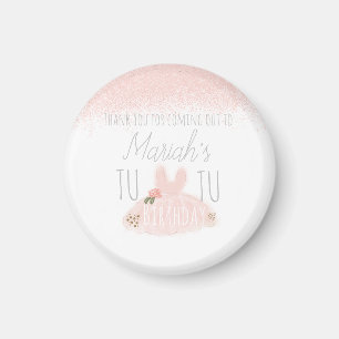 Minimal Tutu Flickas födelsedag Två år Glitter Magnet