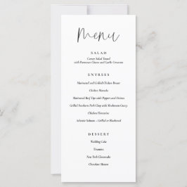 Minimal typografi, Bröllop, innermeny