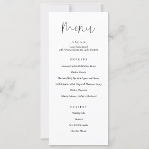 Minimal typografi, Bröllop, innermeny