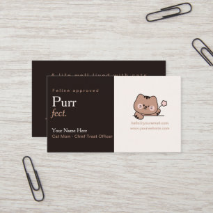 Minimal typografi Elegant visitkort purrfect