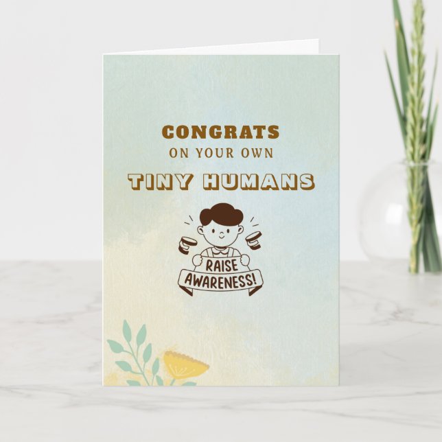 Minimal typografi Estetisk gratulationskort | uppv Kort (Framsida)