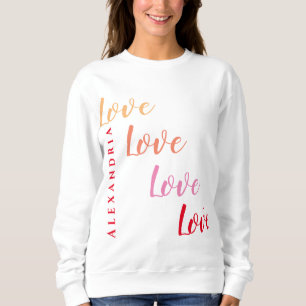 Minimal typografi för Kärlek Personlig T Shirt