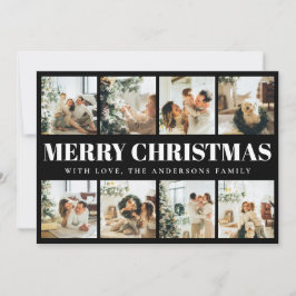 Minimal typografi-Helgdag för God jul Julkort