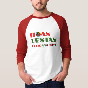 Minimal typografi Portugals julmode T Shirt