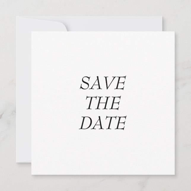 Minimal typografi Spara datum Datumet (Framsida)