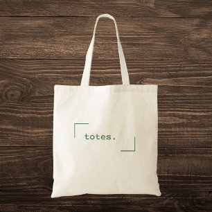 Minimal typografi tygkasse