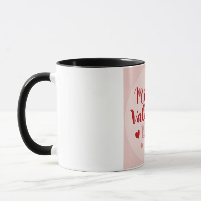 Minimal typografisk design för Alla hjärtans dag | Mugg (Vänster)