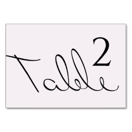 Minimal typografisk Roligt ännu Formell Bröllop Bordsnummer