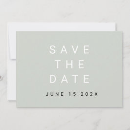 Minimal typografisk Sage Spara Datum Datumet
