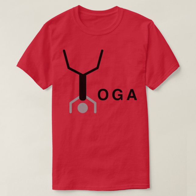 Minimal typografisk yoga ord-design t shirt (Design framsida)