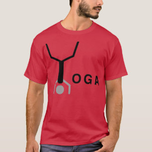 Minimal typografisk yoga ord-design t shirt