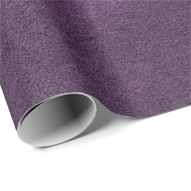 Minimal Ultra Violet Lila Cement Mauve Eggplant Presentpapper (Rullad Hörn)