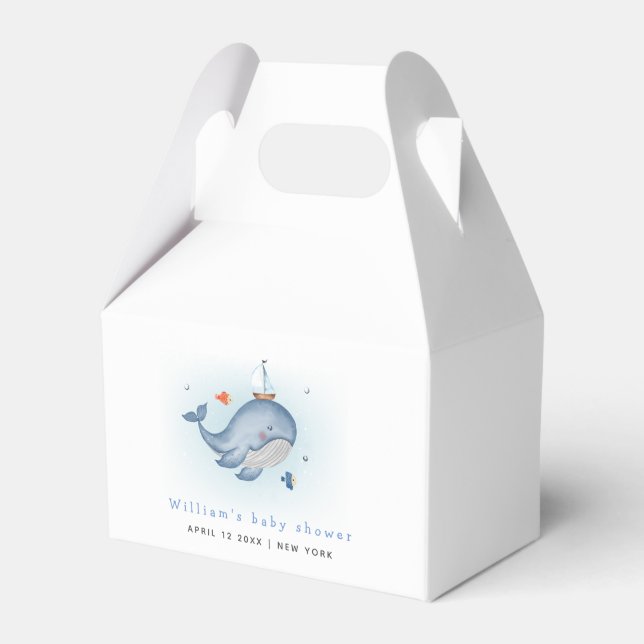 Minimal Under The Sea Val Nautica Baby Shower Presentaskar (Framsidan Sidan)
