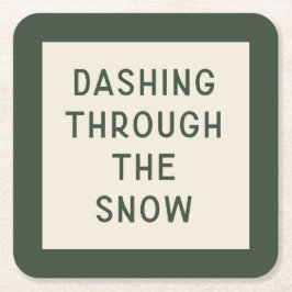 Minimal Underlägg av Mod Typografi-jul | Grönt