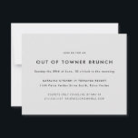 Minimal ut ur Towner Brunch Inbjudningar<br><div class="desc">Anpassa all text och färg till kostym för din händelse. Matcha färg till händelsen och lägg till ett foto till baksidan om du vill.</div>