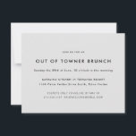 Minimal ut ur Towner Brunch Inbjudningar<br><div class="desc">Anpassa all text och färg till kostym för din händelse. Matcha färg till händelsen och lägg till ett foto till baksidan om du vill.</div>