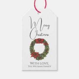 Minimal utandning av Stil i Vintage God jul Presentetikett