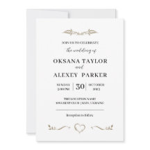 Minimal utformning av bröllop-ivintintintation