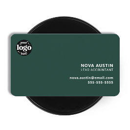 Minimal utformning av professionell med enkel Grön Visitkort