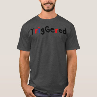 Minimal utlöst typografi t shirt