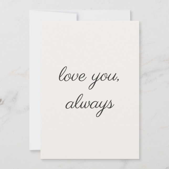 Minimal Valentine Printable Card  Julkort (Framsida)