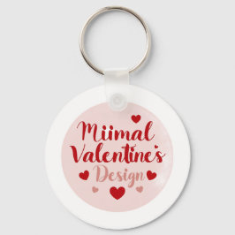 Minimal Valentine’s Day Love Typography Design | R Nyckelring