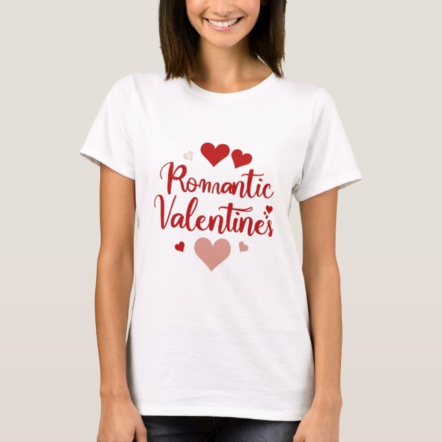 Minimal Valentine’s Day Love Typography Design | R T Shirt (Framsida)
