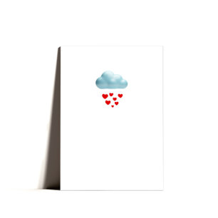 Minimal Valentines för punktförbrukning Helgkort