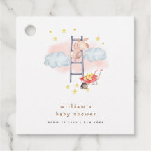 Minimal vattenfärg Boho Bunny Stars Baby Shower