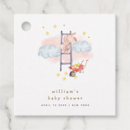 Minimal vattenfärg Boho Bunny Stars Baby Shower Gåvor Etiketter