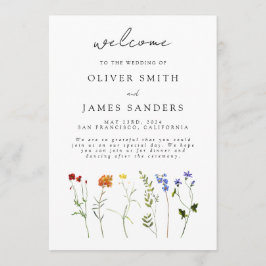 Minimal vild blomster LGBTQ Gay Pride Blommig Bröl Program